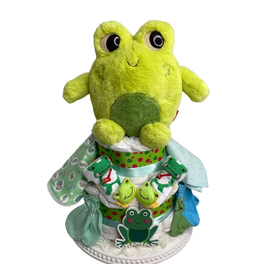 Frog Diaper Cake